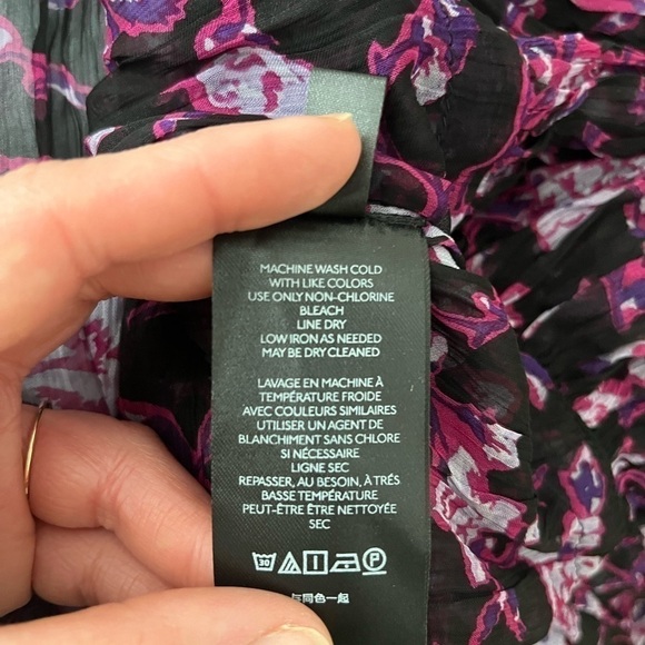 Free People Rosebud print mix mini dress tunic black combo floral - Picture 8 of 11